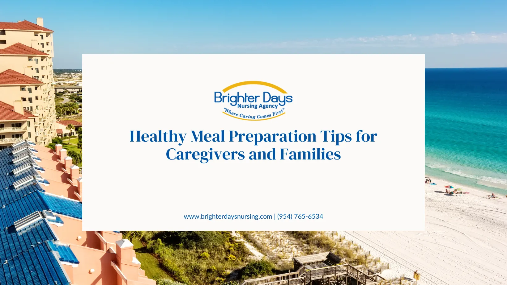 Healthy Meal Preparation Tips for Caregivers and Families